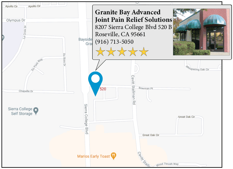 Granite Bay Advanced Joint Pain Relief Solutions's location on google map